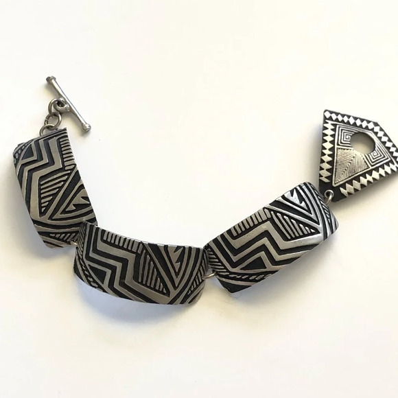 Alice Seely Pewter Bracelet 8 in